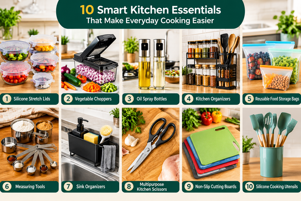 10 Smart Kitchen Essentials That Make Everyday Cooking Easier